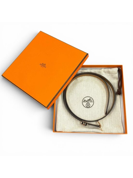 Hermes Pop 15 Black Veau Epsom Golden Rose Belt 75 main image 9